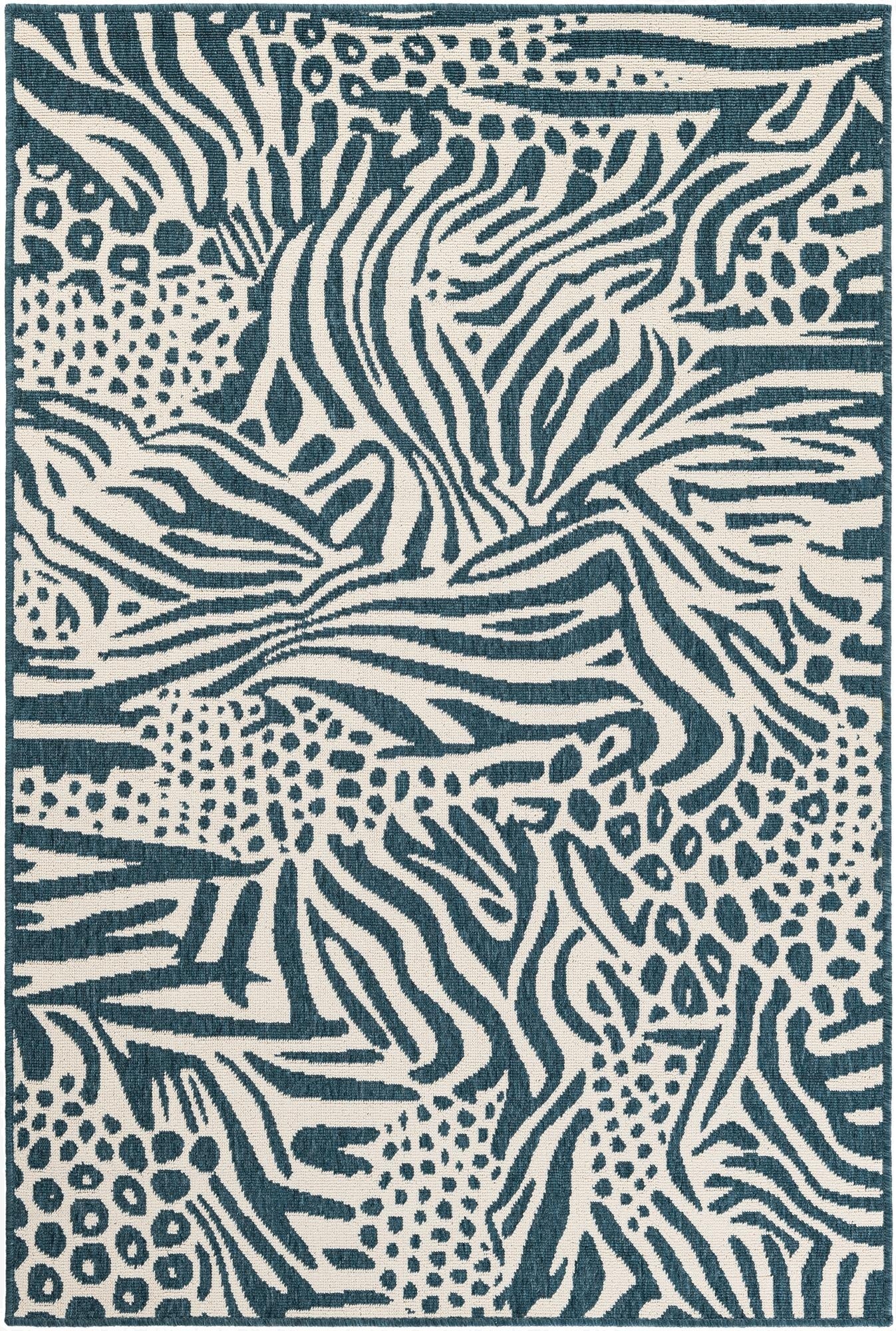 4' x 6'  Washable Safari Indoor / Outdoor Rug