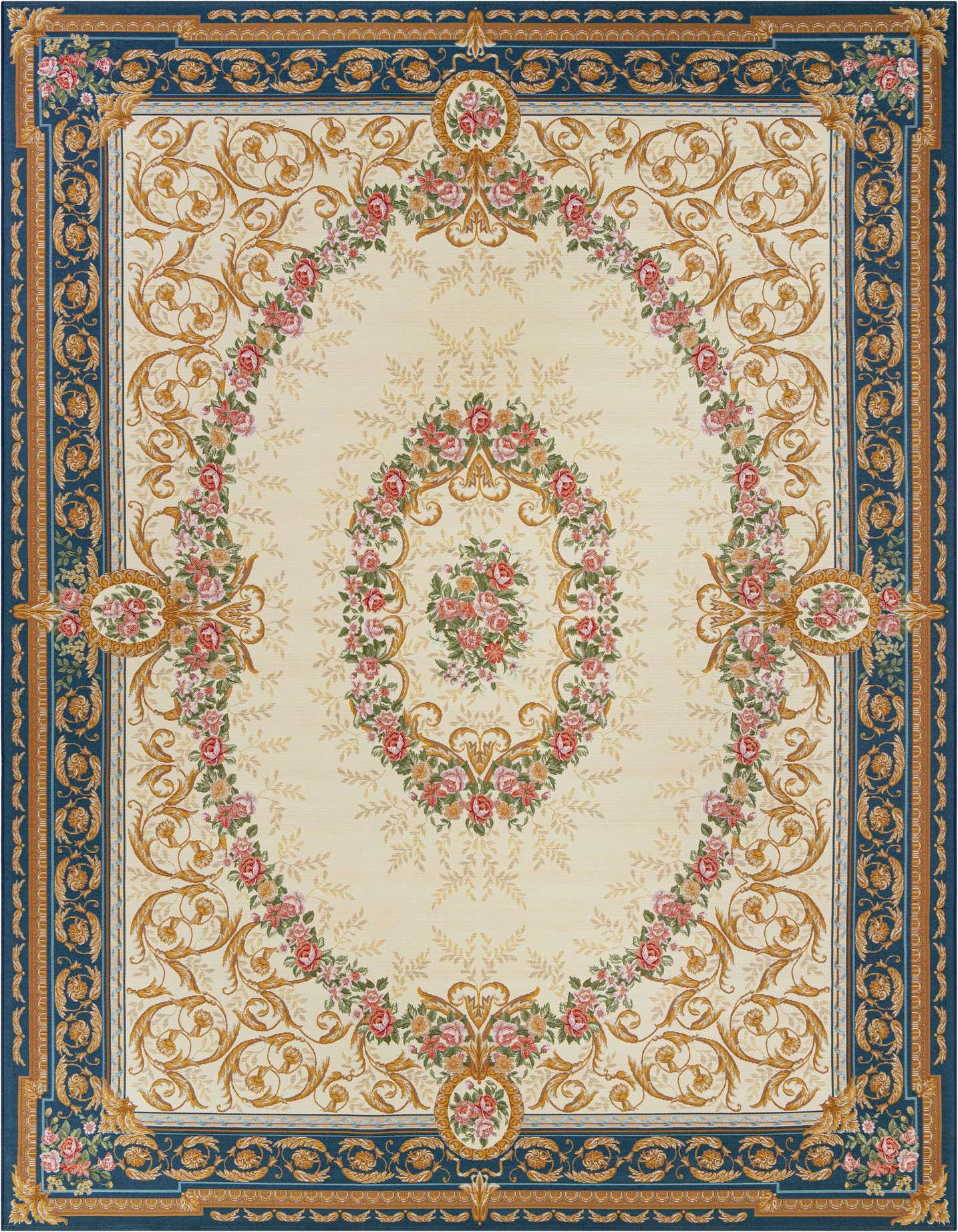 10' x 14' Easy-Clean Traditional Indoor / Outdoor Rug