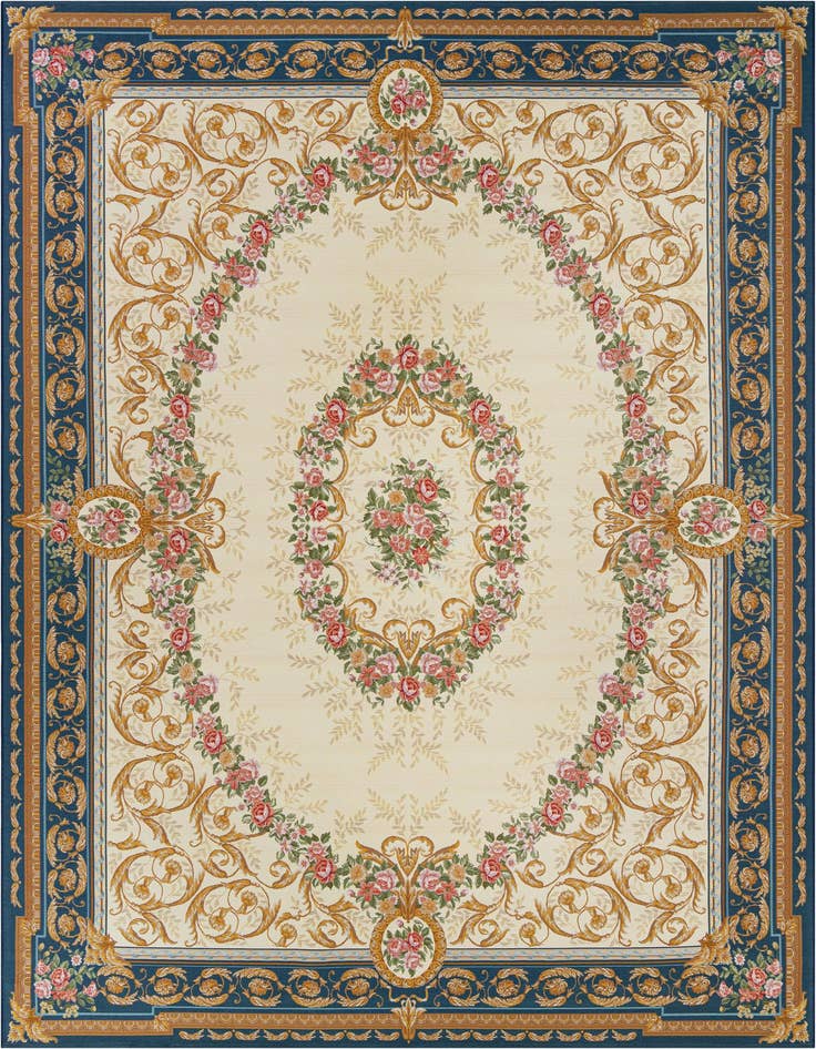 Detail image of 10' x 14' Easy-Clean Traditional Indoor / Outdoor Rug