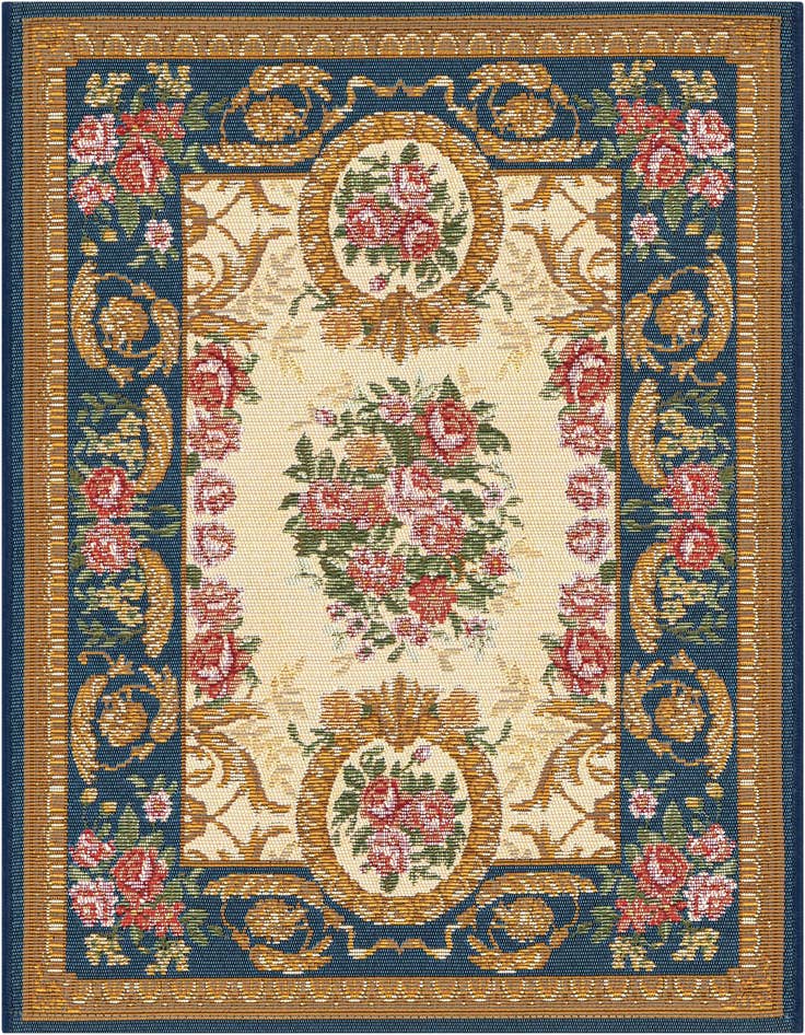 Detail image of 2' x 3' Easy-Clean Traditional Indoor / Outdoor Rug