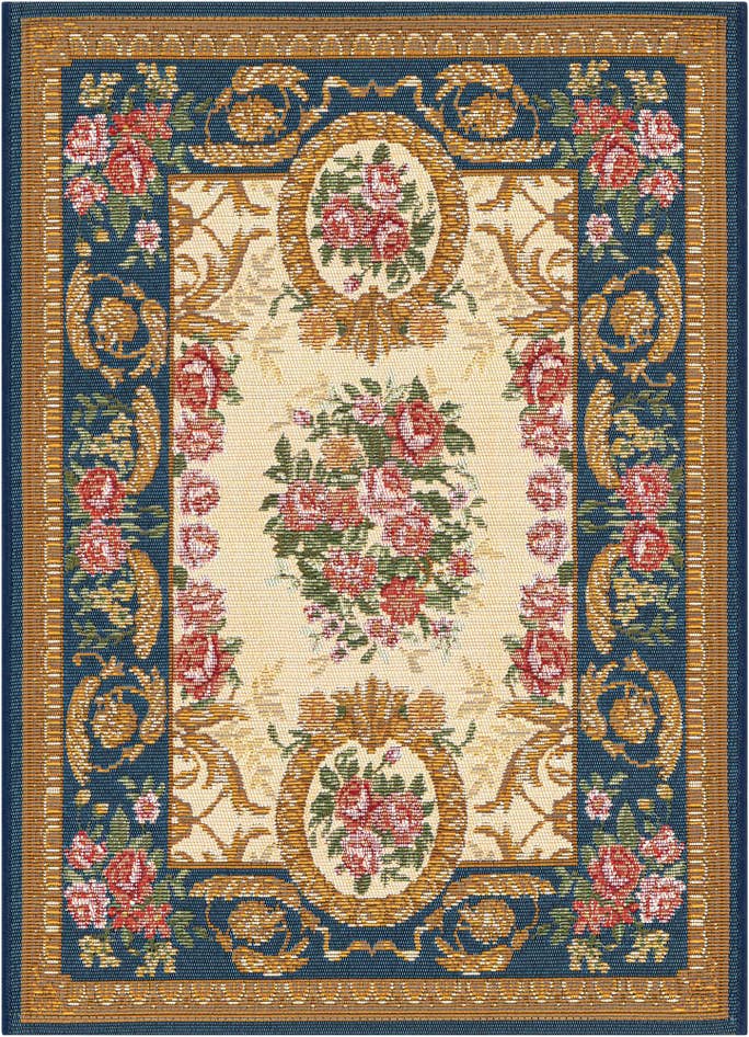 Detail image of 2' x 3' Easy-Clean Traditional Indoor / Outdoor Rug