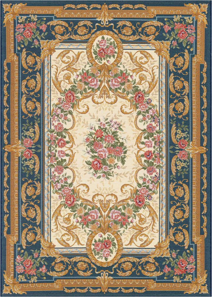 4' x 6' Easy-Clean Traditional Indoor / Outdoor Rug