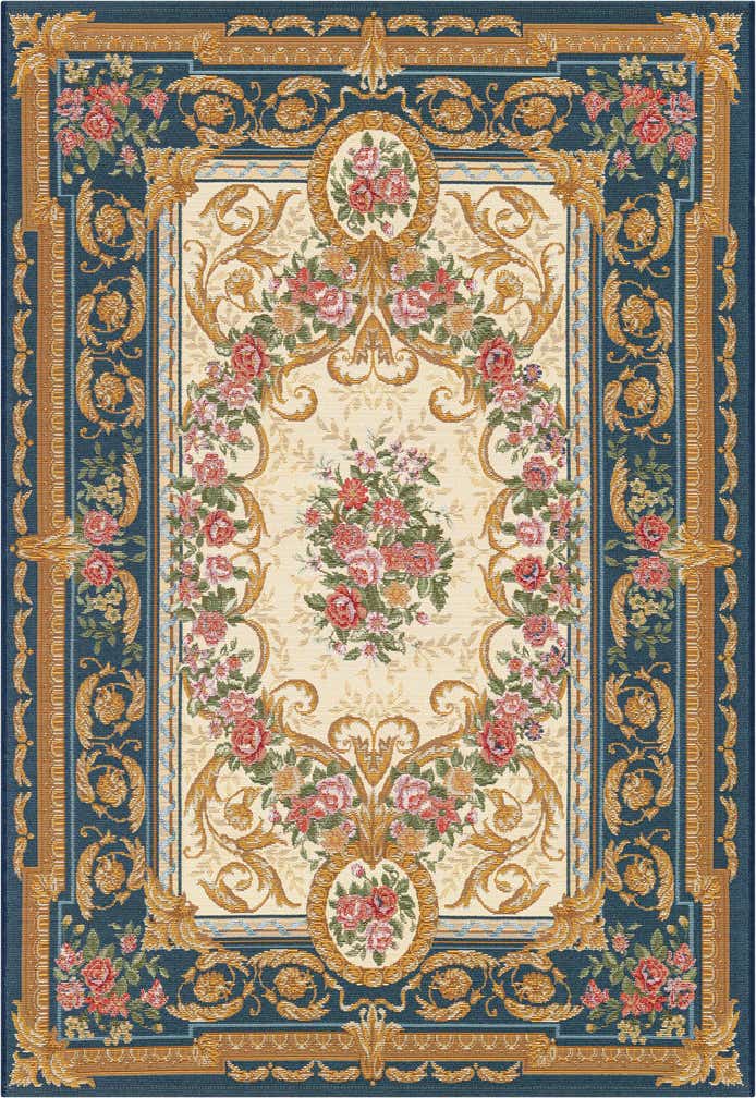 4' x 6' Easy-Clean Traditional Indoor / Outdoor Rug