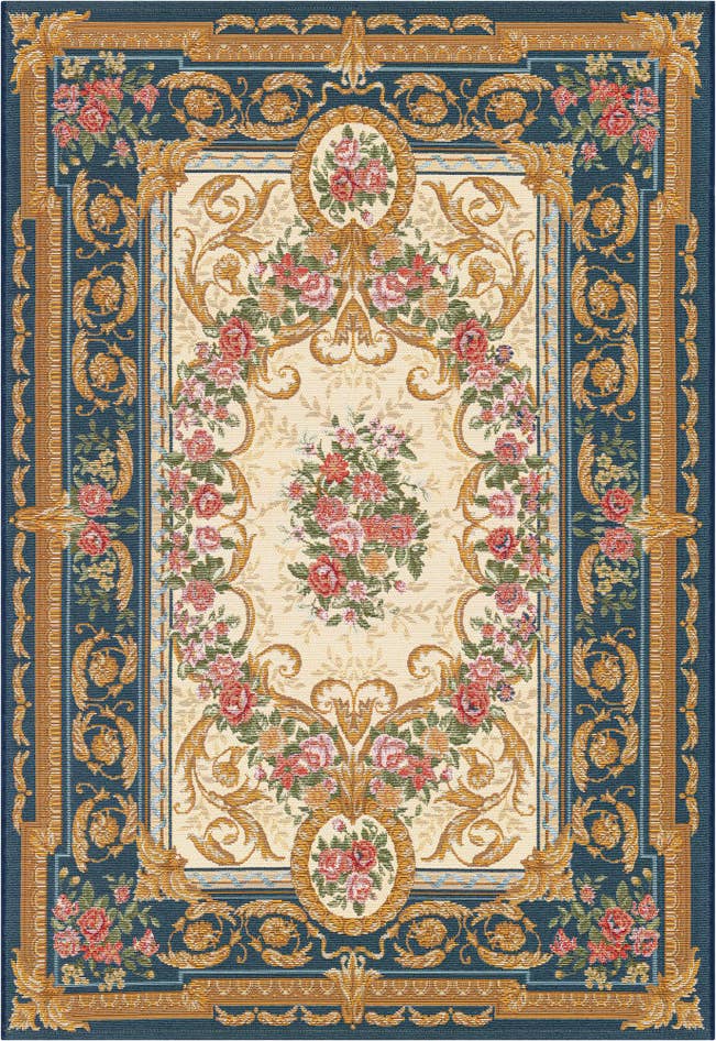 Detail image of 4' x 6' Easy-Clean Traditional Indoor / Outdoor Rug