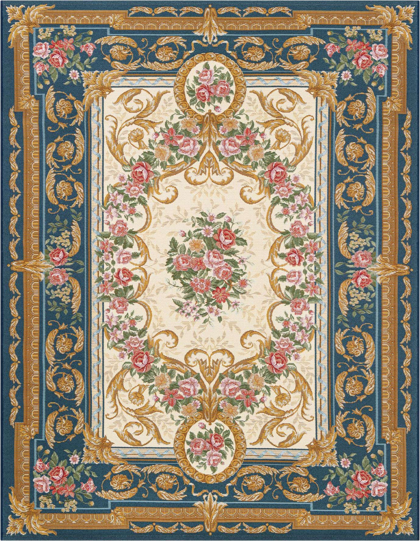 5' x 8' Easy-Clean Traditional Indoor / Outdoor Rug