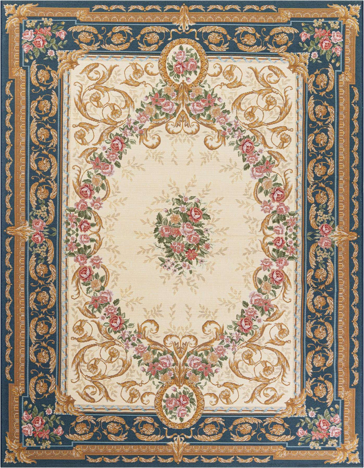 6' x 9' Easy-Clean Traditional Indoor / Outdoor Rug