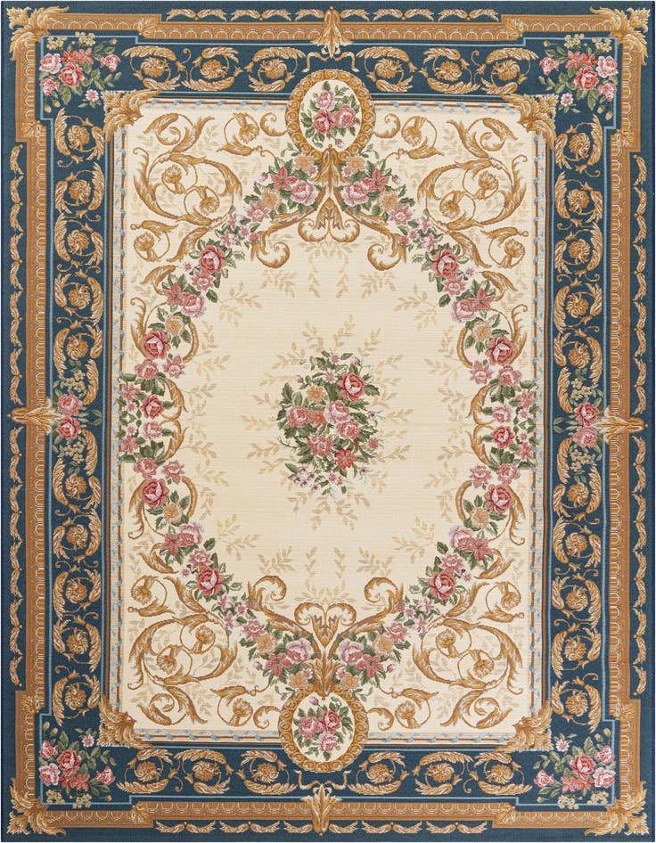 Detail image of 6' x 9' Easy-Clean Traditional Indoor / Outdoor Rug