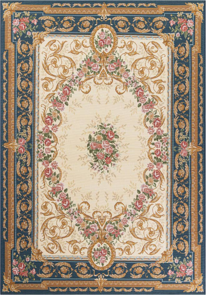 Detail image of 6' x 9' Easy-Clean Traditional Indoor / Outdoor Rug