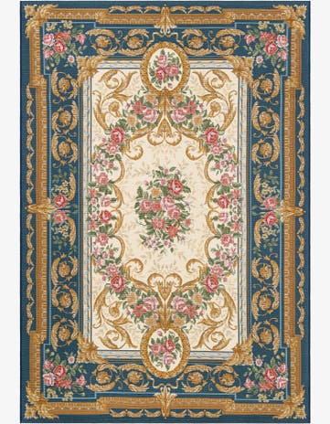 5' x 8' Easy-Clean Traditional Indoor / Outdoor Rug