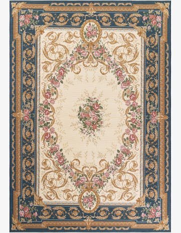 6' x 9' Easy-Clean Traditional Indoor / Outdoor Rug