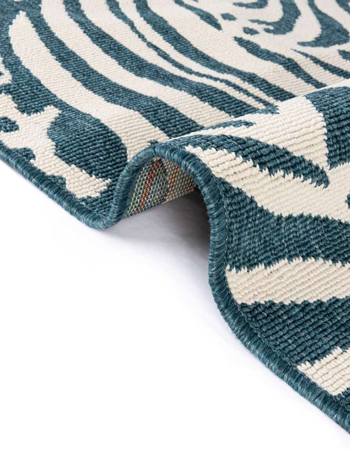3' x 3' Easy-Clean Safari Indoor / Outdoor Round Rug