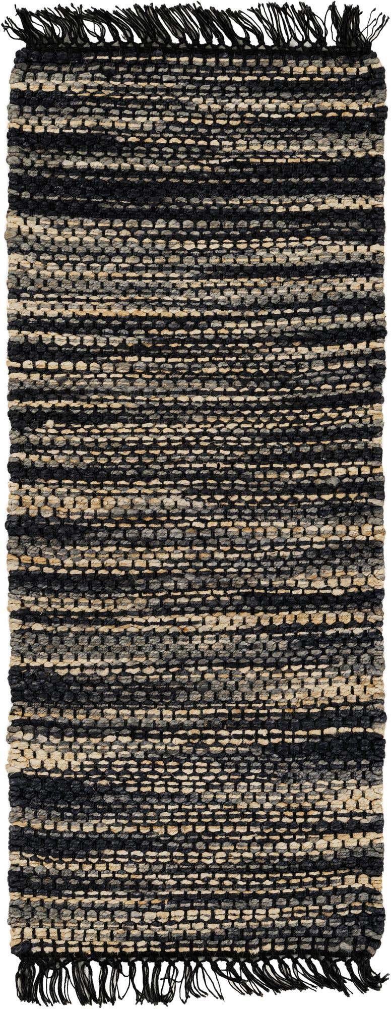 2' x 5' 1 Hand Woven Chunky Jute Runner Rug