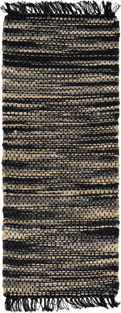 2' x 5' 1 Hand Woven Chunky Jute Runner Rug