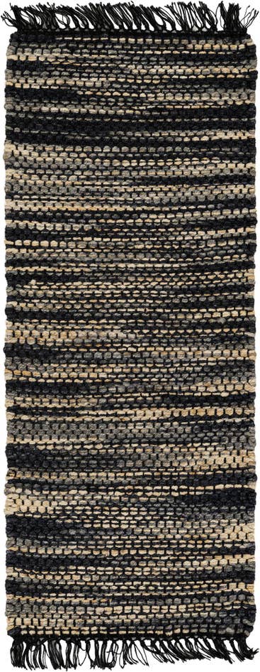 Detail image of 2' x 5' 1 Hand Woven Chunky Jute Runner Rug