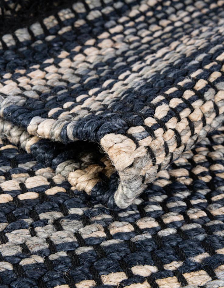 Detail image of 2' x 6' 1  Hand Woven Chunky Jute Runner Rug
