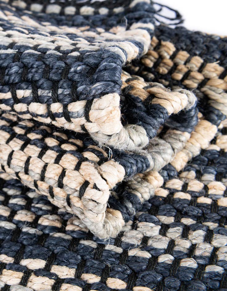 Detail image of 2' x 6' 1  Hand Woven Chunky Jute Runner Rug