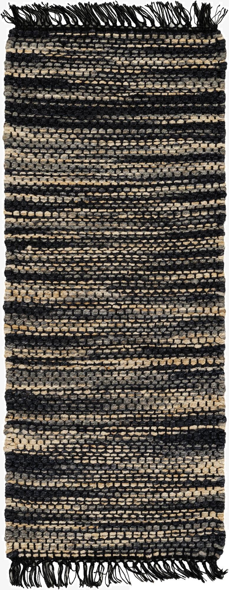 2' x 5' 1  Hand Woven Chunky Jute Runner Rug