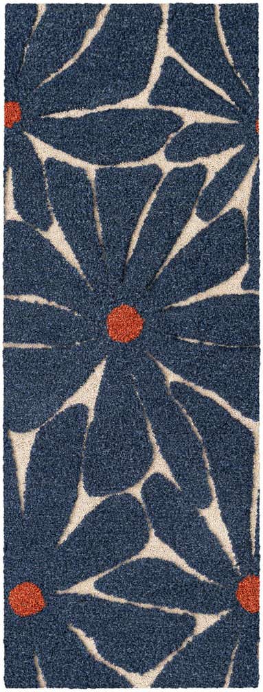 2' x 8' Handtufted Wool Runner Rug