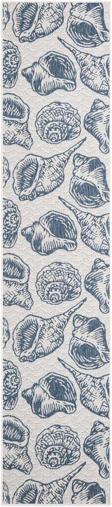 2' 7 x 12' Easy-Clean Coastal Indoor / Outdoor Runner Rug