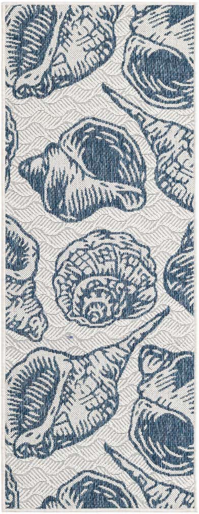 2' x 5' 3 Easy-Clean Coastal Indoor / Outdoor Runner Rug
