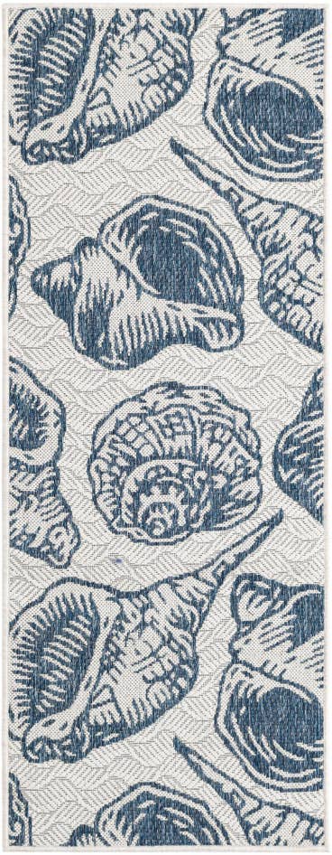 Detail image of 2' x 5' 3 Easy-Clean Coastal Indoor / Outdoor Runner Rug
