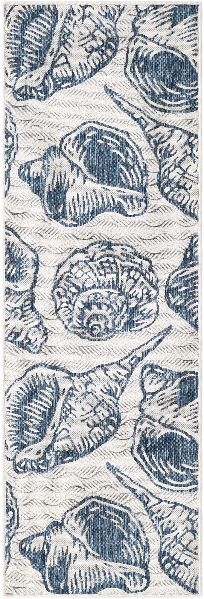 2' x 6' Easy-Clean Coastal Indoor / Outdoor Runner Rug