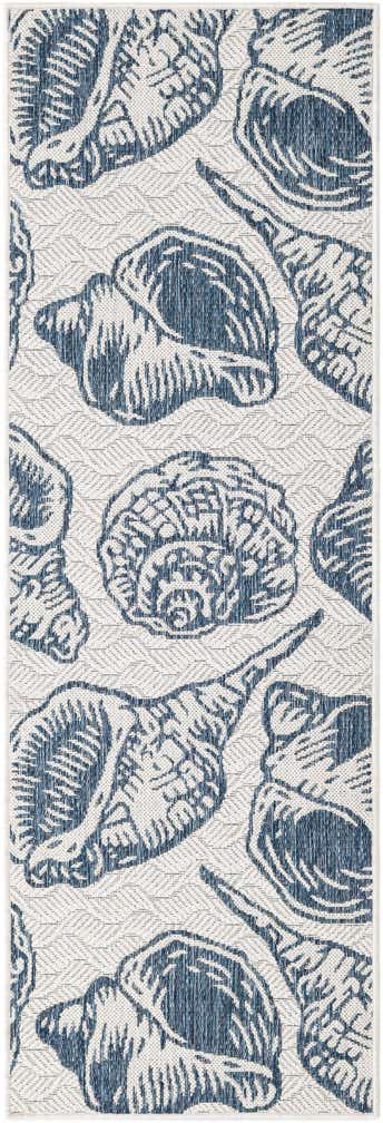 2' x 6' Easy-Clean Coastal Indoor / Outdoor Runner Rug