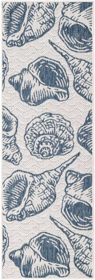 Detail image of 2' x 6' Easy-Clean Coastal Indoor / Outdoor Runner Rug