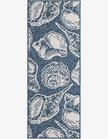 2' x 5' 3 Easy-Clean Coastal Indoor / Outdoor Runner Rug