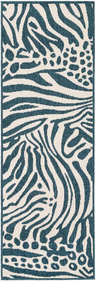Detail image of 2' x 6' Easy-Clean Safari Indoor / Outdoor Runner Rug