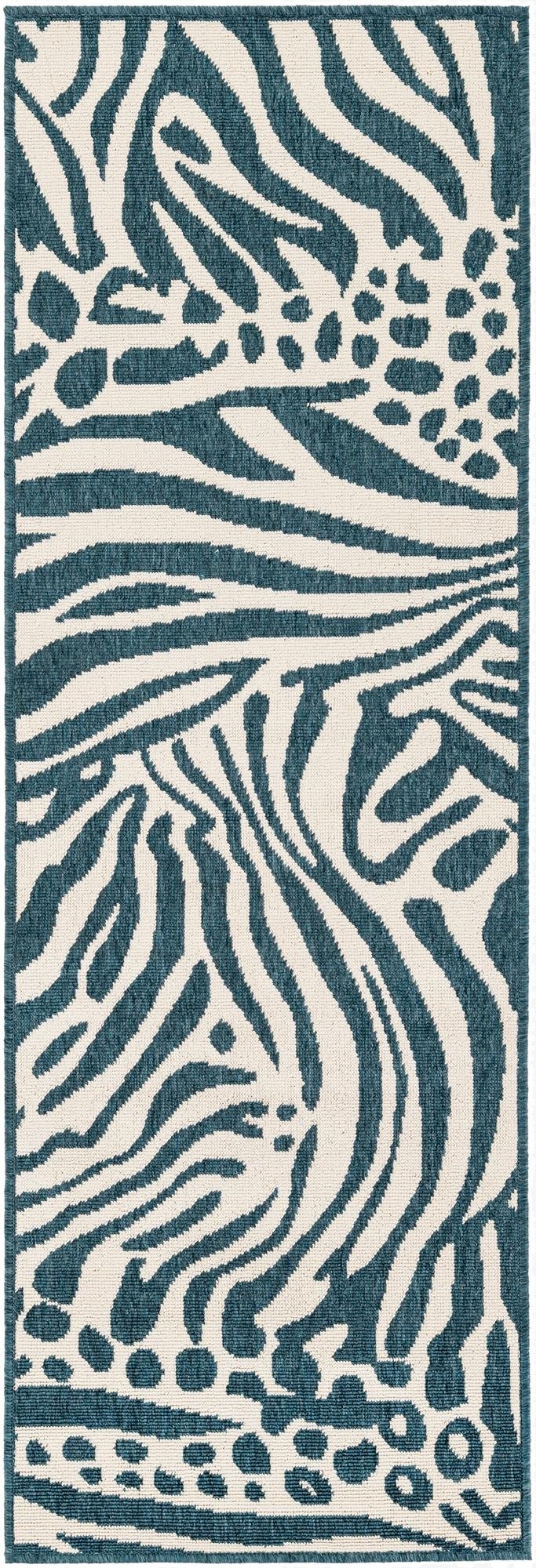 2' x 6'  Washable Safari Indoor / Outdoor Runner Rug