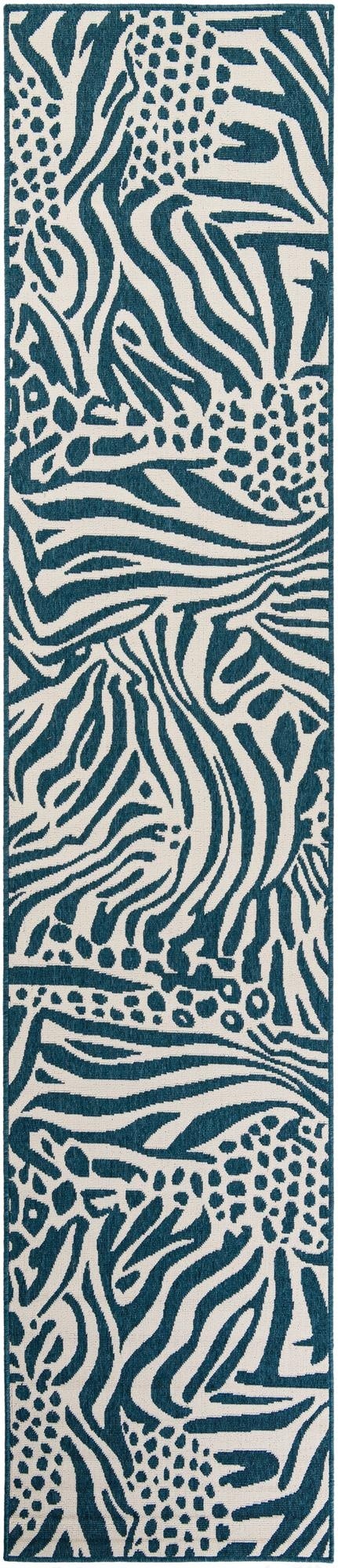 2' 7 x 12'  Washable Safari Indoor / Outdoor Runner Rug