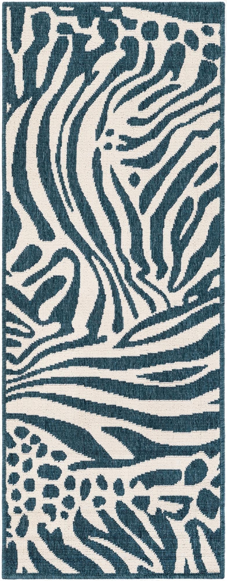 2' x 5'  Washable Safari Indoor / Outdoor Runner Rug