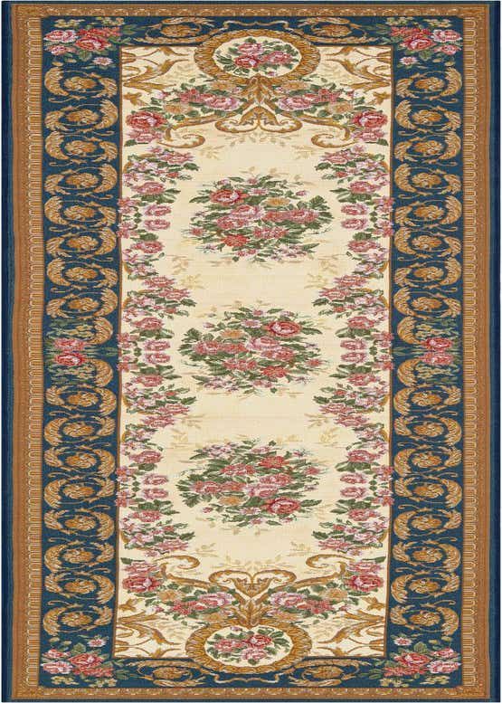 2' 7 x 10' Easy-Clean Traditional Indoor / Outdoor Runner Rug