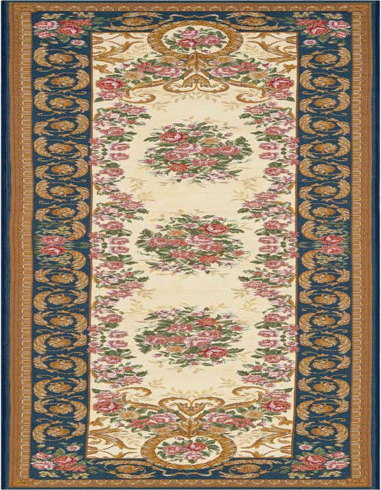 2' 7 x 10' Easy-Clean Traditional Indoor / Outdoor Runner Rug