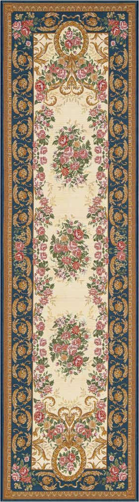 2' 7 x 10' Easy-Clean Traditional Indoor / Outdoor Runner Rug