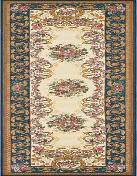 2' 7 x 12' Easy-Clean Traditional Indoor / Outdoor Runner Rug