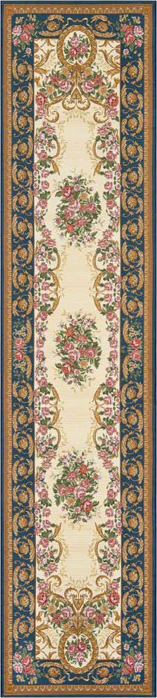 2' 7 x 12' Easy-Clean Traditional Indoor / Outdoor Runner Rug