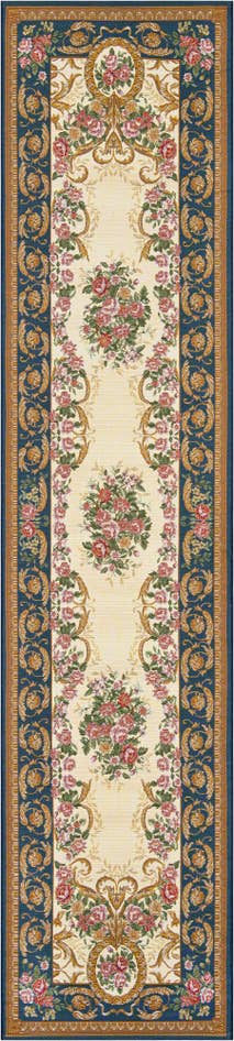 Detail image of 2' 7 x 12' Easy-Clean Traditional Indoor / Outdoor Runner Rug