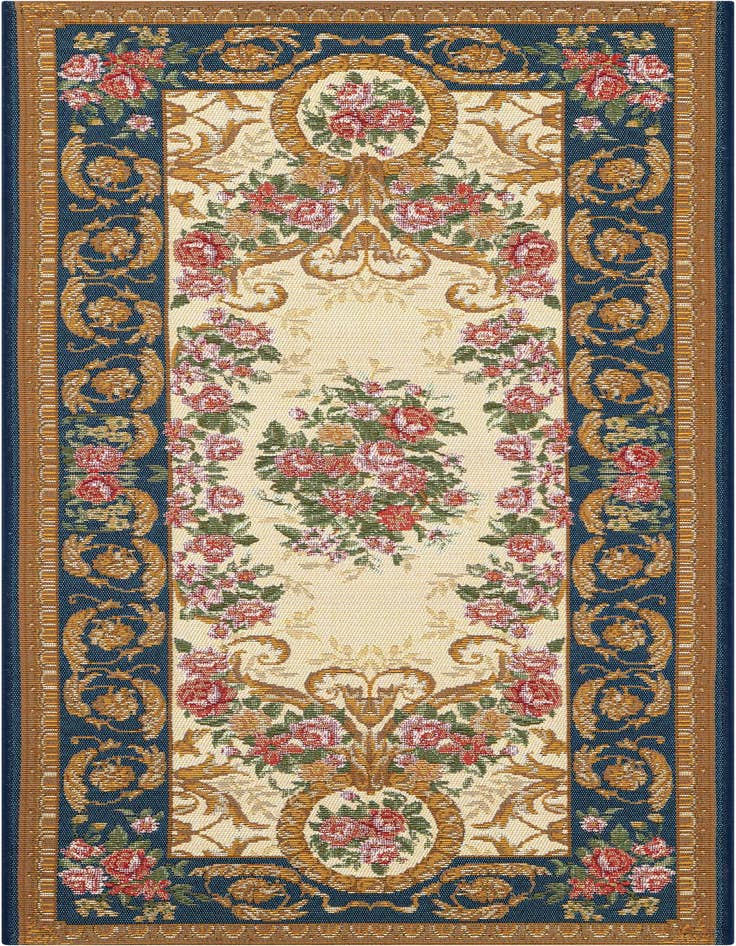Detail image of 2' x 5' Easy-Clean Traditional Indoor / Outdoor Runner Rug