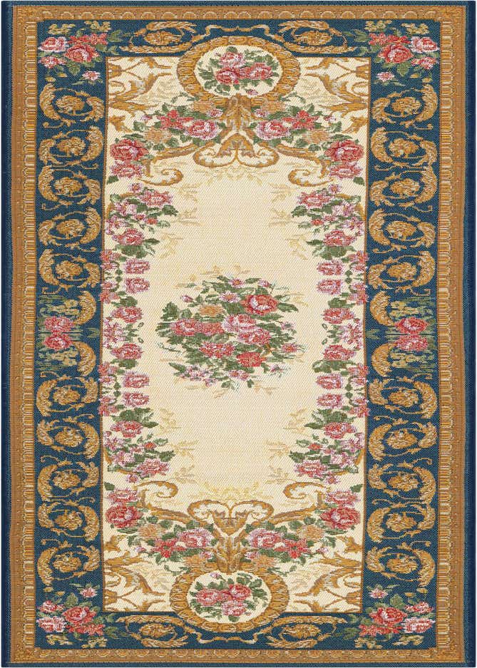 2' x 6' Easy-Clean Traditional Indoor / Outdoor Runner Rug