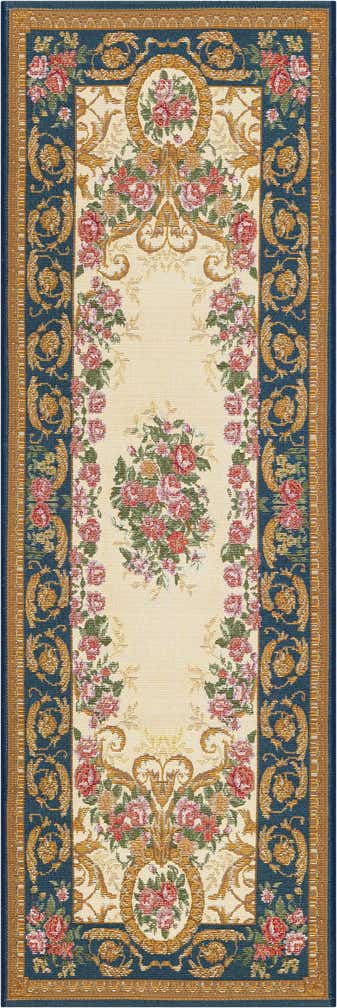2' x 6' Easy-Clean Traditional Indoor / Outdoor Runner Rug