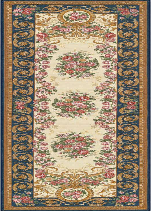 2' x 8' Easy-Clean Traditional Indoor / Outdoor Runner Rug