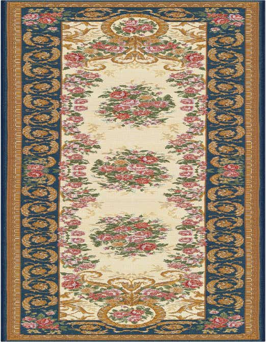 2' x 8' Easy-Clean Traditional Indoor / Outdoor Runner Rug