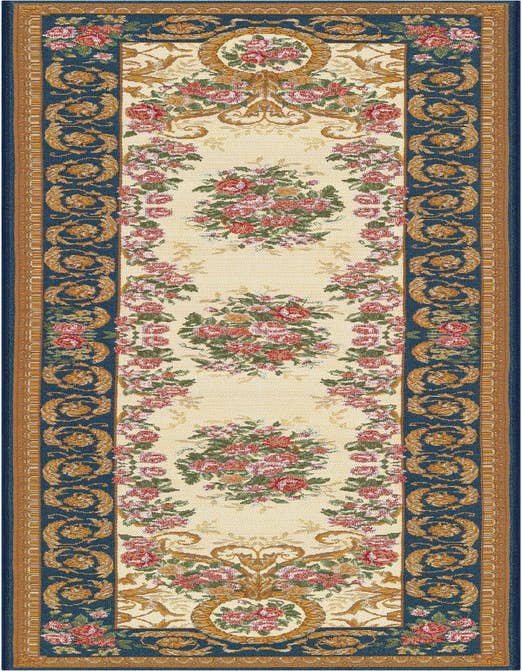 Detail image of 2' x 8' Easy-Clean Traditional Indoor / Outdoor Runner Rug