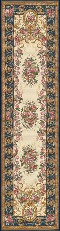 Detail image of 2' x 8' Easy-Clean Traditional Indoor / Outdoor Runner Rug