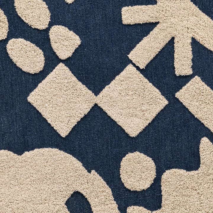 8' x 8' Handtufted Wool Square Rug