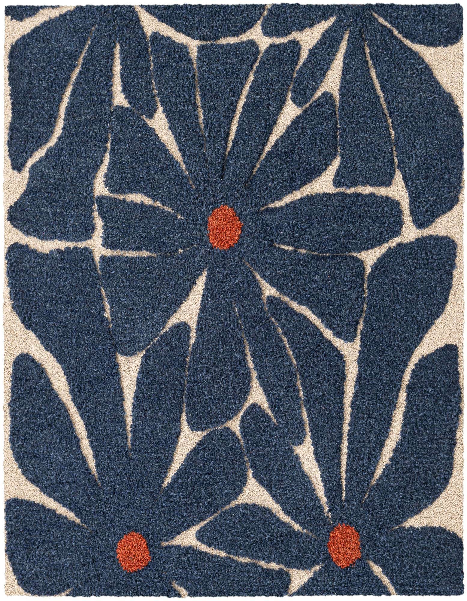 8' x 8' Handtufted Wool Square Rug