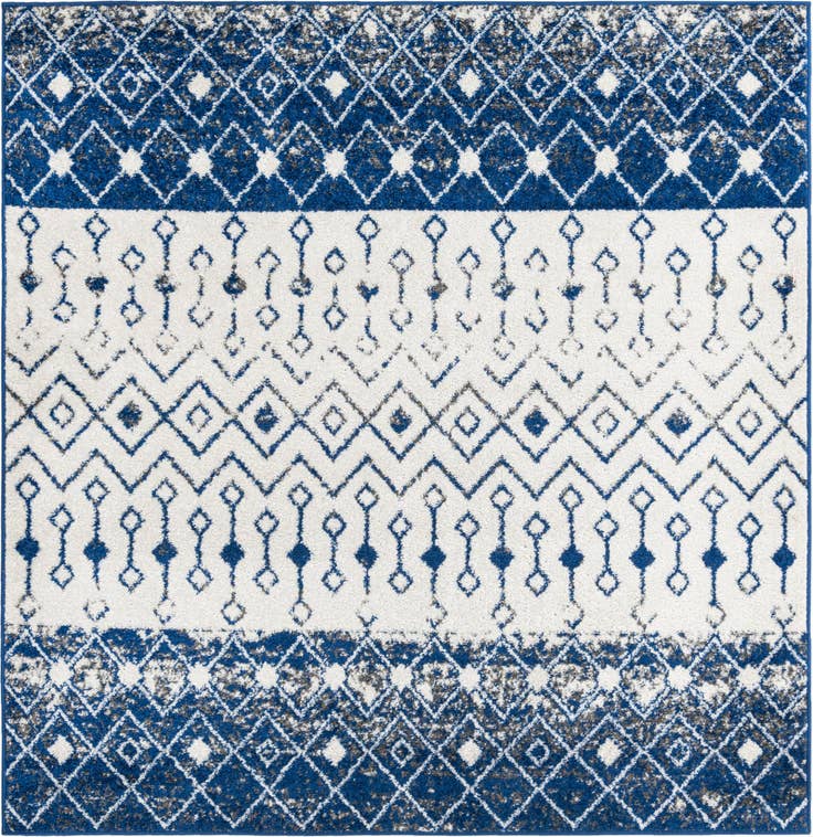 Detail image of 6' x 6' Moroccan Trellis Square Rug