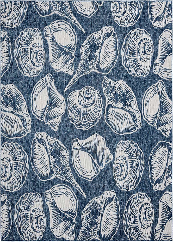 10' x 10' Easy-Clean Coastal Indoor / Outdoor Square Rug